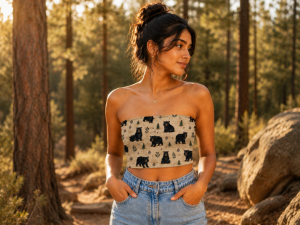 ChatGPT Image Jun 10, 2026, 07_16_43 PM Black Bear Printed Tube Top