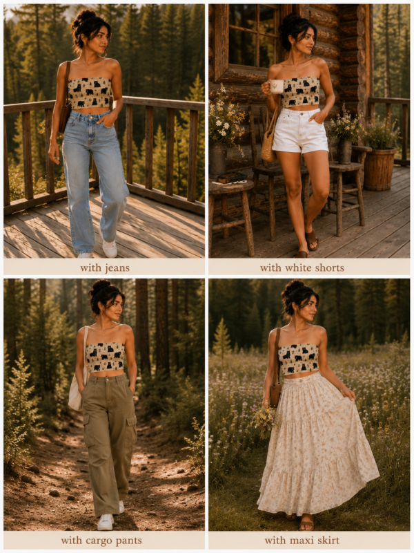 ChatGPT Image Jun 10, 2026, 07_21_22 PM Black Bear Printed Tube Top