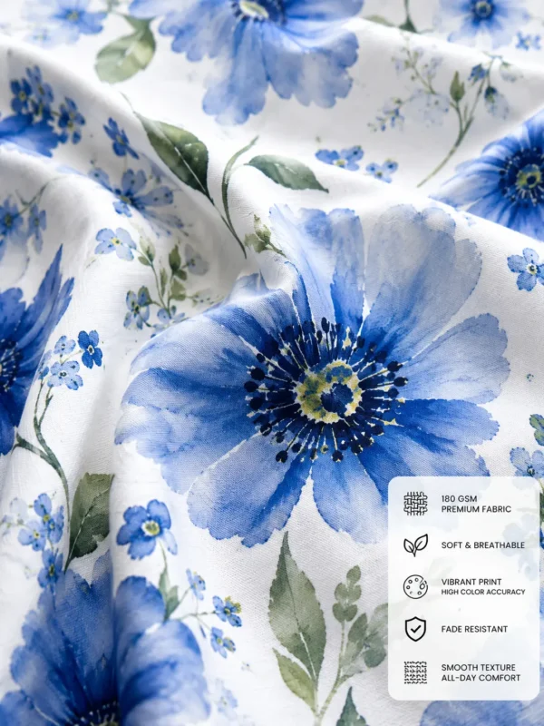 0b637fa0-fc7b-48de-bbcd-34ad80aeb009 Blue Floral AOP T-Shirt Dress