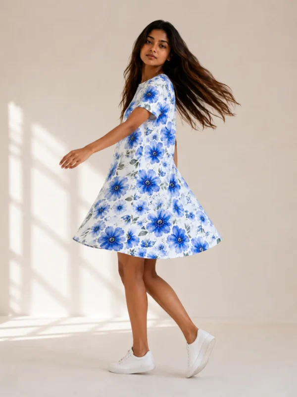 ChatGPT Image Jul 11, 2026, 03_59_42 PM Blue Floral AOP T-Shirt Dress
