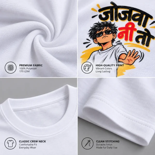 Jojva Ni To Unisex Graphic T-Shirt | Chhattisgarhi Streetwear